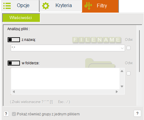 Filter Properties